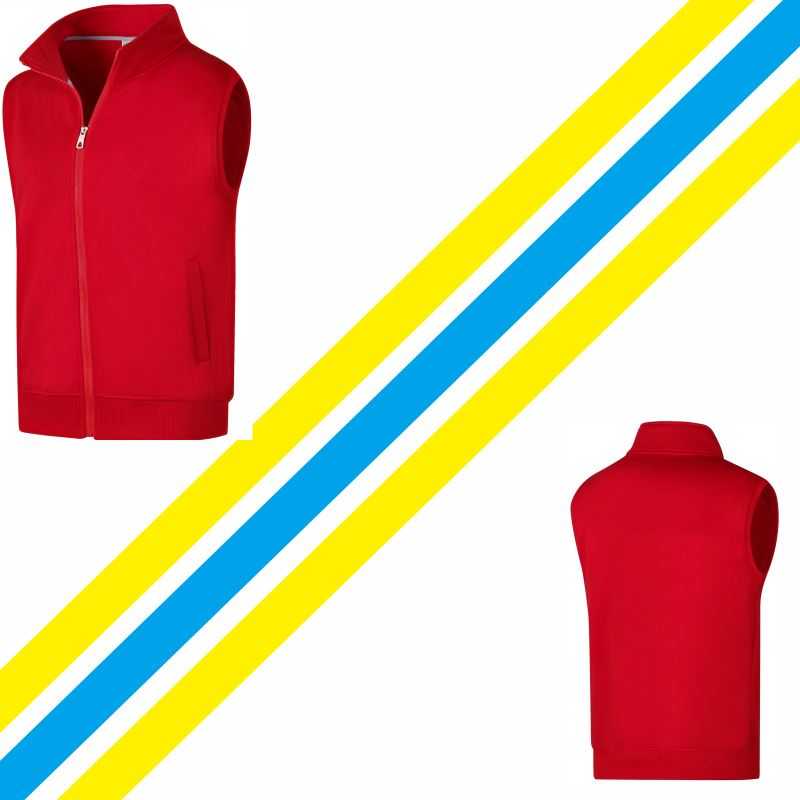 High Quality Fashion Sleeveless Sweater Vest Custom Logo Printed Embroidery Personal Design 6 Color Men Women Hoodie