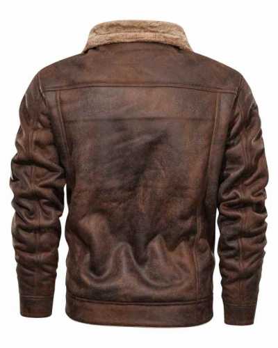 2021 Autumn Winter Air Force Pilot Leather Jacket Men Thick Warm Military Bomber Tactical Pu Jackets Mens Coat Brand Clothing