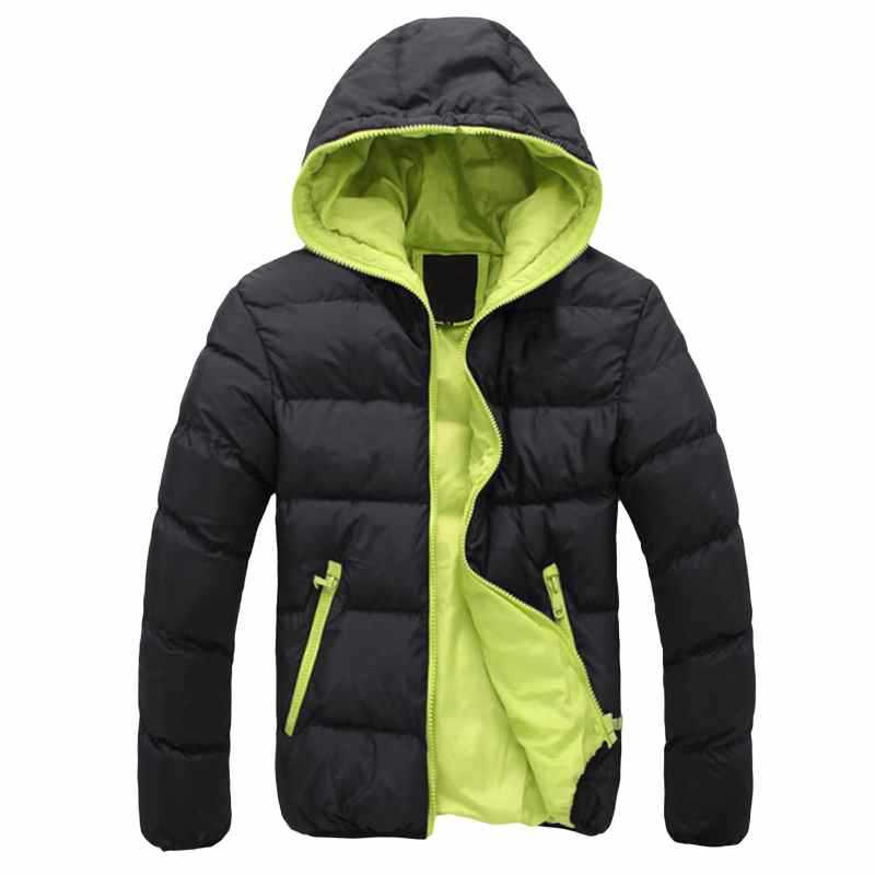 Men 2021 Winter New Casual Long Thick Fleece Hood Waterproof Parkas Jacket Coat Men Outwear Fashion Pockets Parka Jacket Plus