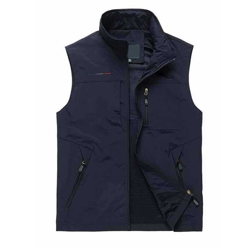 Summer Autumn Mesh Vest Many Pockets Men Outdoors Thin Multi Pocket Classic Waistcoat Male Photographer Sleeveless Jacket 6XL