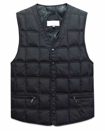 Duck Down Sleeveless Jacket For Men Winter Windbreaker Parka Warm Thick Vest Male Casual Outerwear Snow Waistcoat With Pockets