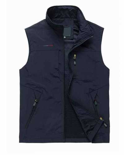 Summer Autumn Mesh Vest Many Pockets Men Outdoors Thin Multi Pocket Classic Waistcoat Male Photographer Sleeveless Jacket 6XL