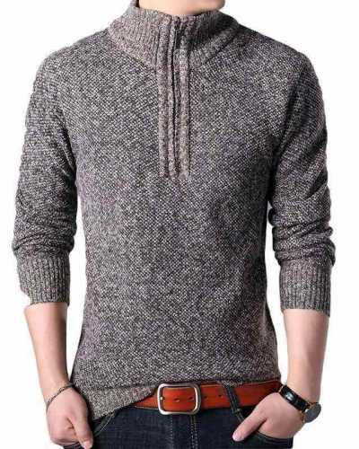 New Fashion Brand Sweater Mens Pullovers Thick Slim Fit Jumpers Knitwear Woolen Winter Korean Style Casual Clothing Men