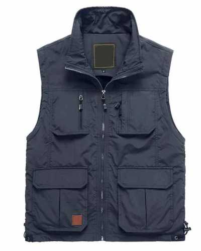 Summer Spring Mesh Thin Multi Pocket Vest for Male LargeSize Male Casual Sleeveless Jacket with Many Pockets Reporter Waistcoat