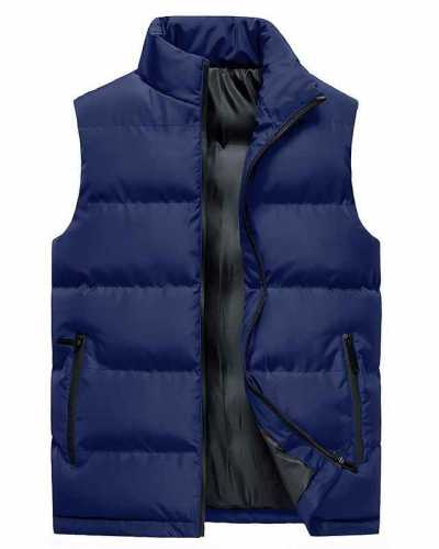 Men Vest Autumn Spring Sleeveless Jackets Male Warm Coat Solid Fashion Warm Outerwear Vintage Men's Brand Clothing Vests LX168